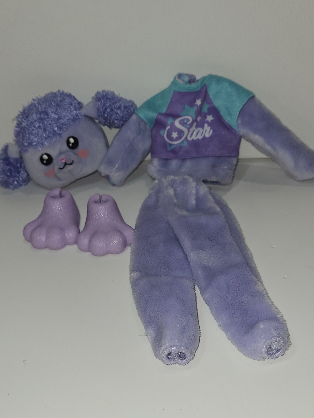 Barbie Cutie Reveal Purple Poodle Costume(outfit Only)